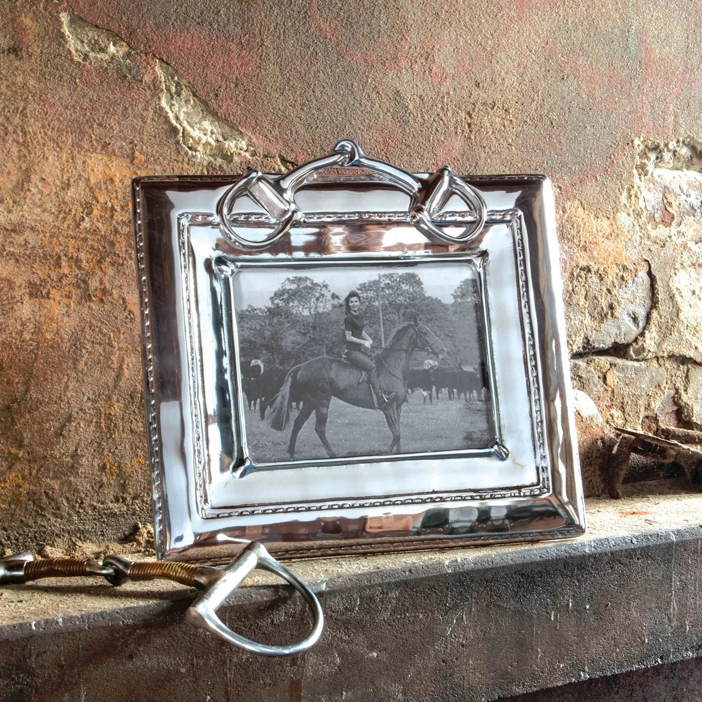 Western Equestrian Snaffle Bit 5x7 Frame - Image 3