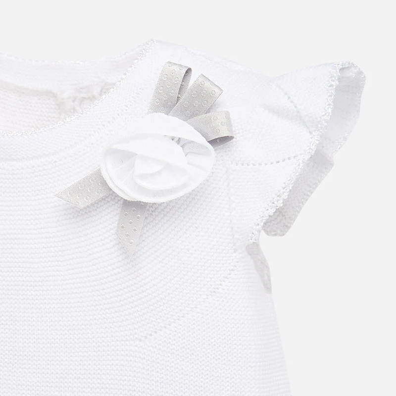 White Blouse with Grey Ruffled Bloomers - Image 3