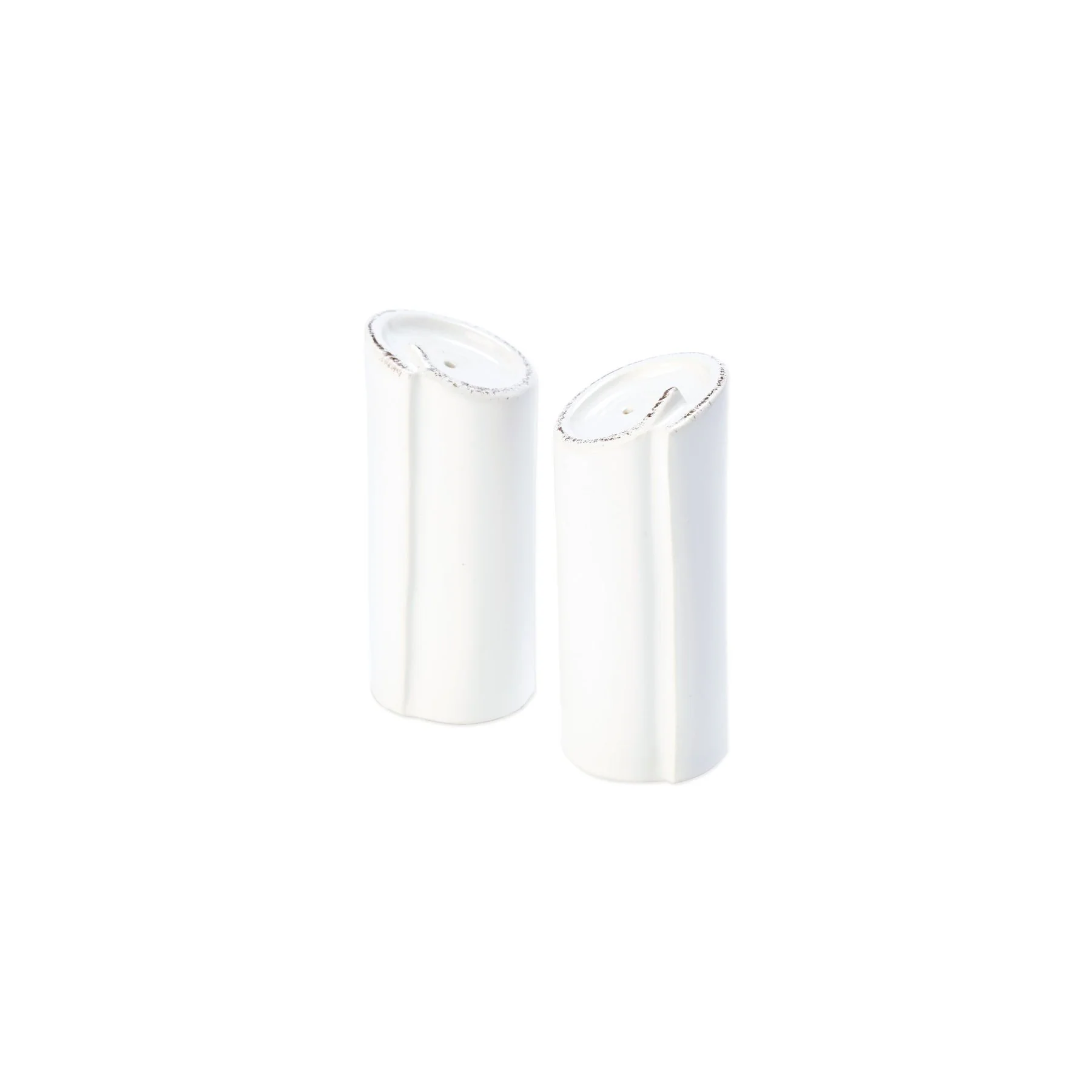 Lastra White Salt & Pepper Shakers