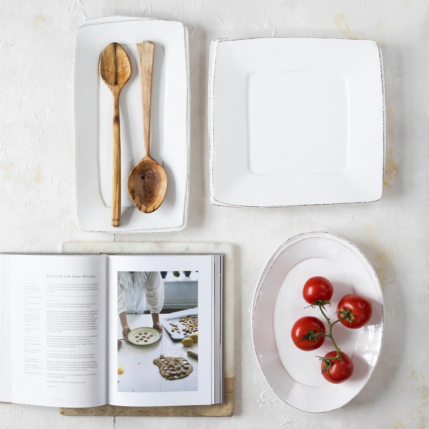 Lastra White Small Oval Platter - Image 2