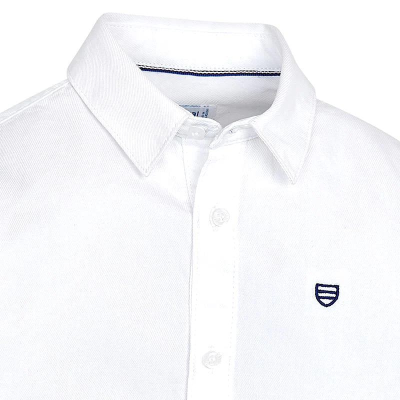 White Long Sleeve Button Down Shirt - Image 3