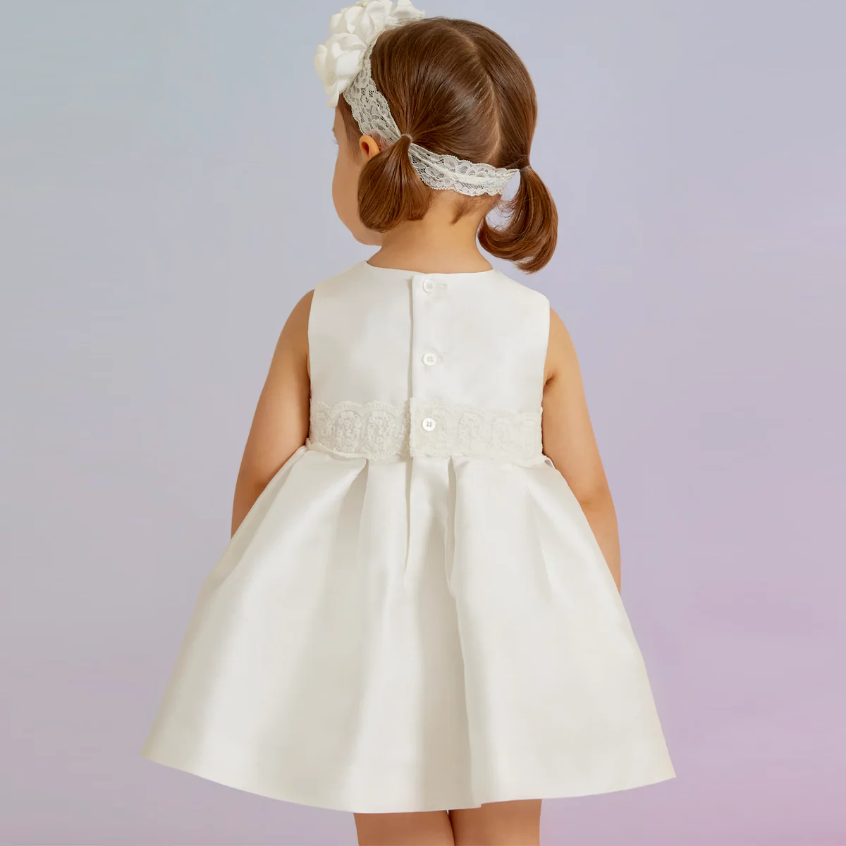 White Mikado Dress - Image 2