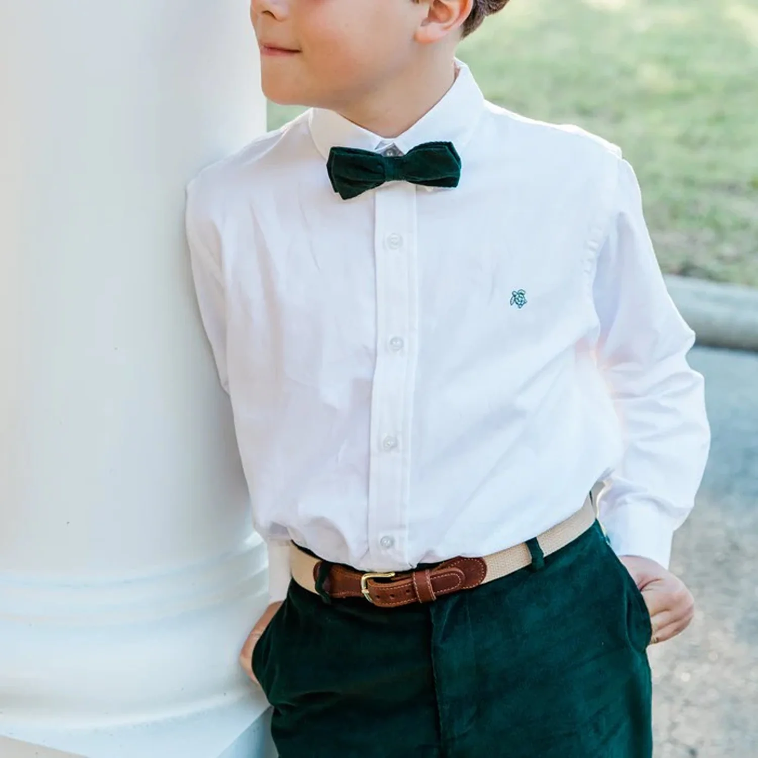 White Oxford Roscoe Button Down Shirt - Image 3