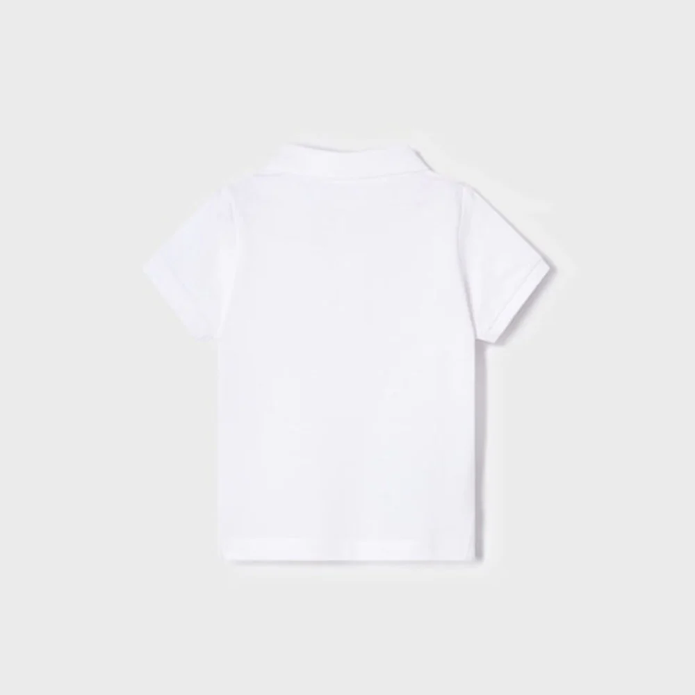 White Polo T-Shirt - Image 2
