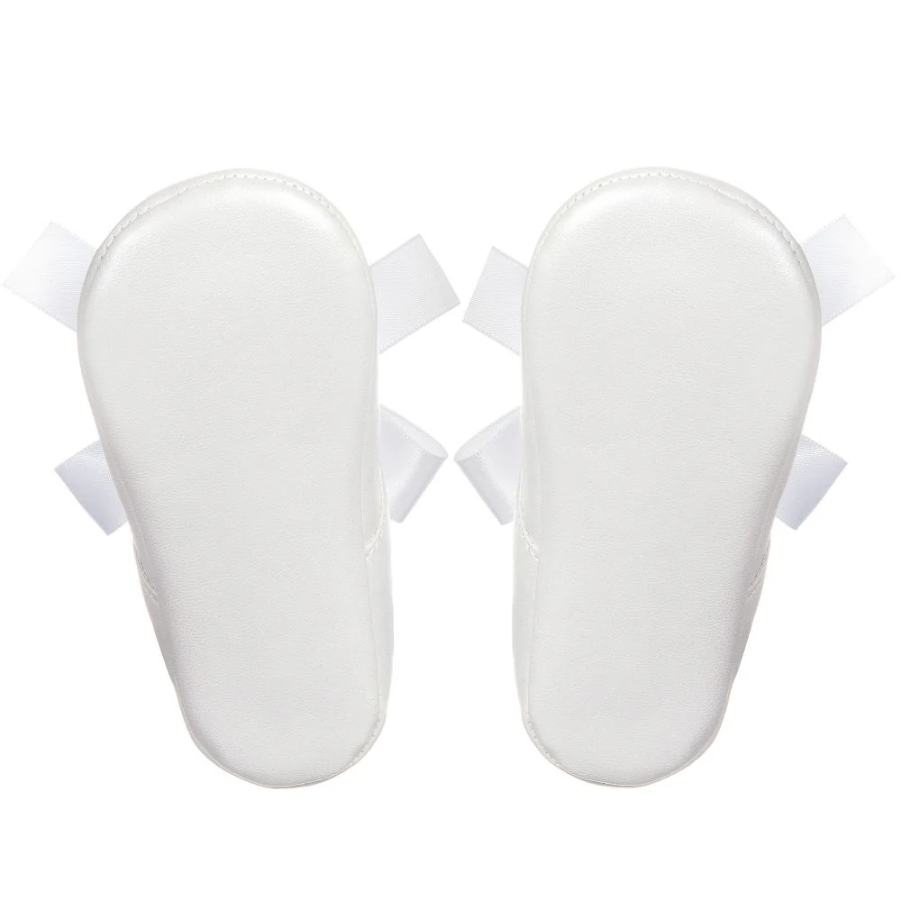White Ribbon Pre-Walker Shoes - Image 5
