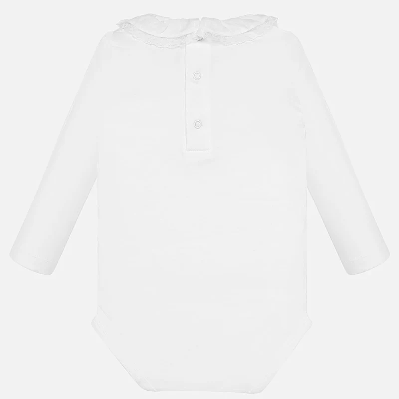 White Ruffle Onesie - Image 3