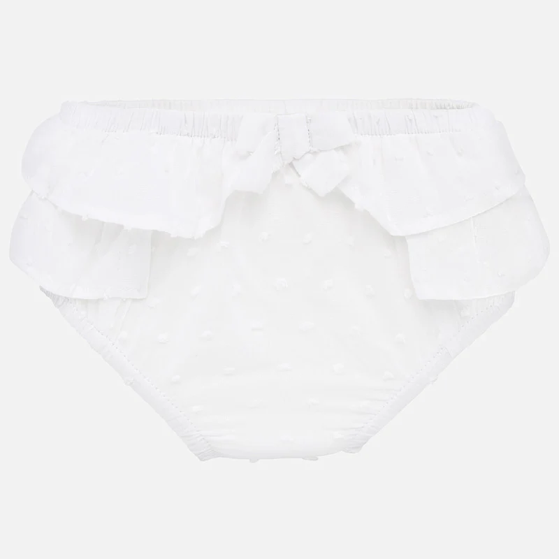 White Ruffled Bloomers