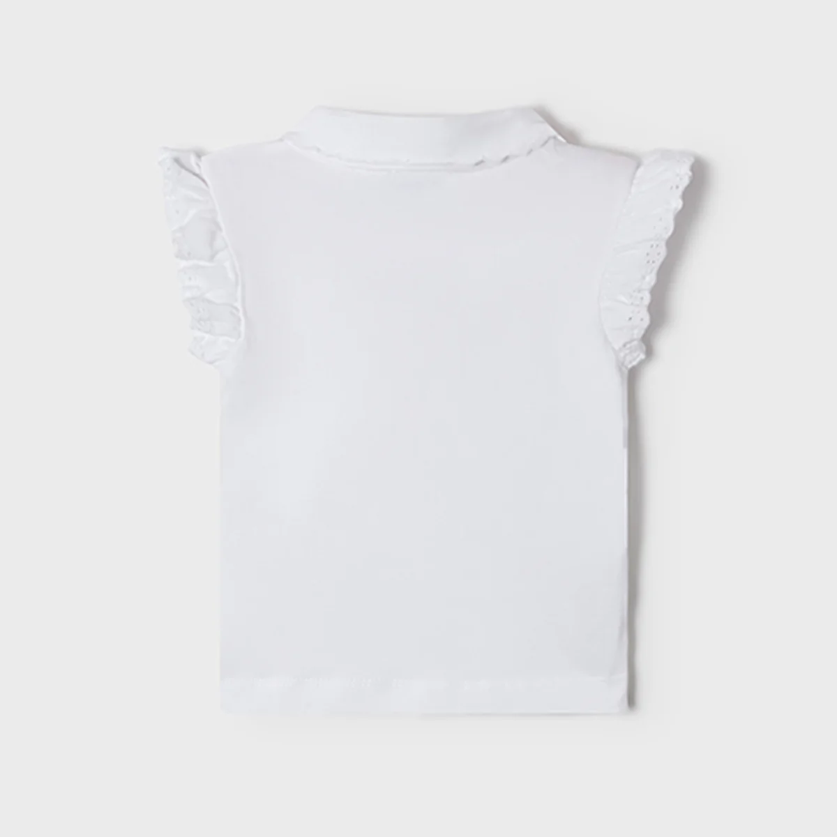 White Short Sleeve Blouse - Image 2