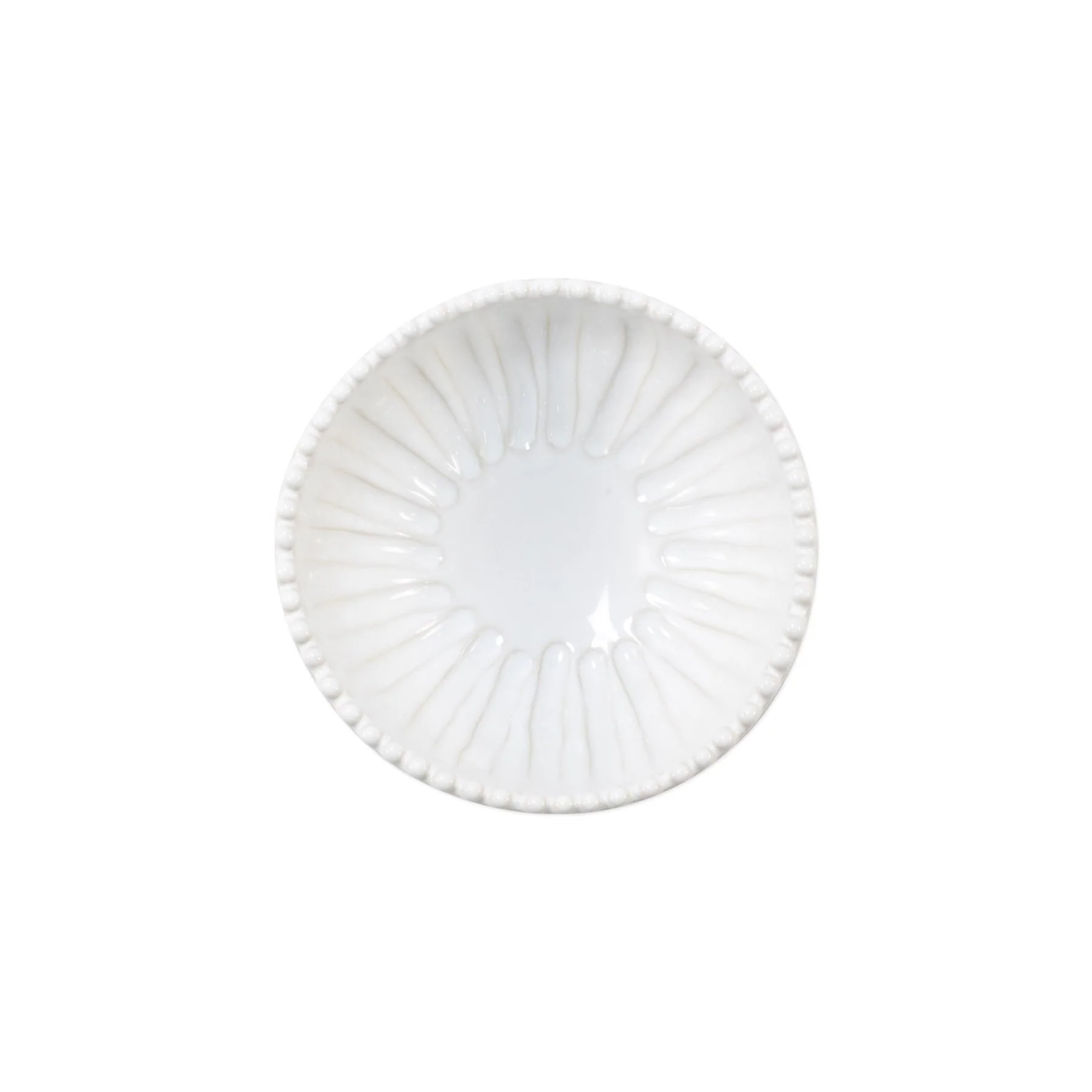 White Stripe Incanto Stone Footed Bowl - Image 2