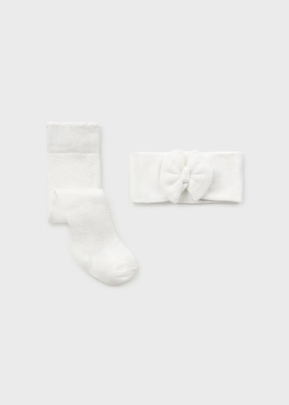 White Tights & Headband Set