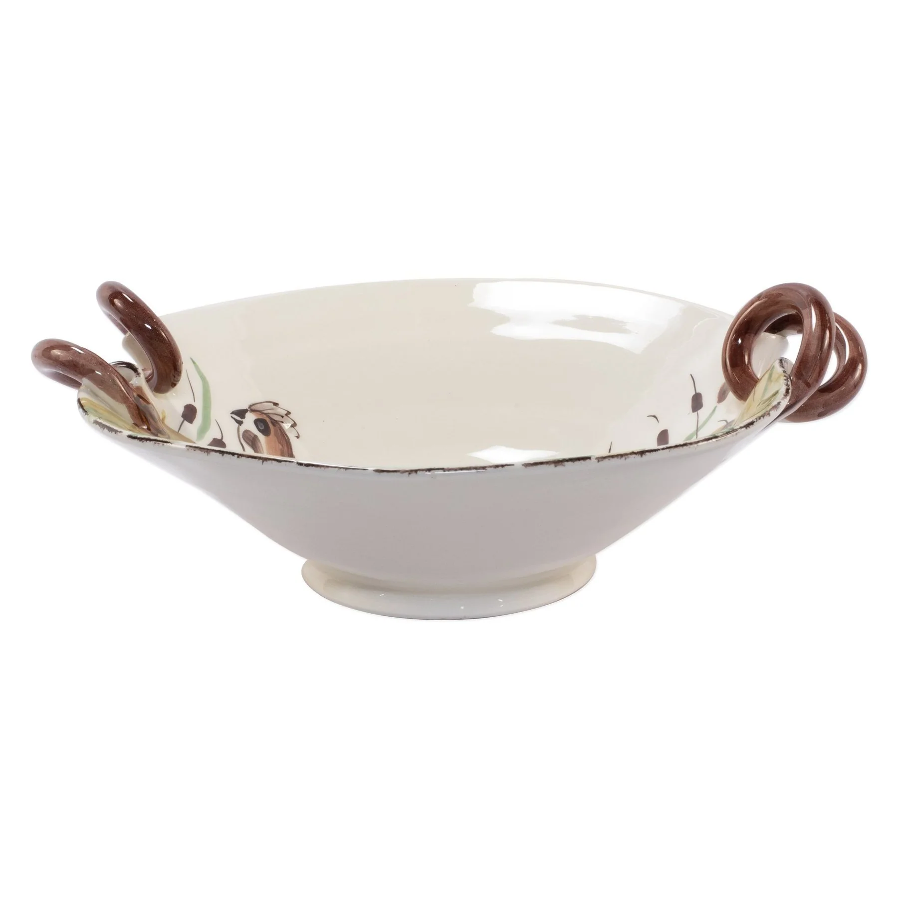 Wildlife Quail Scallop Handled Bowl - Image 2