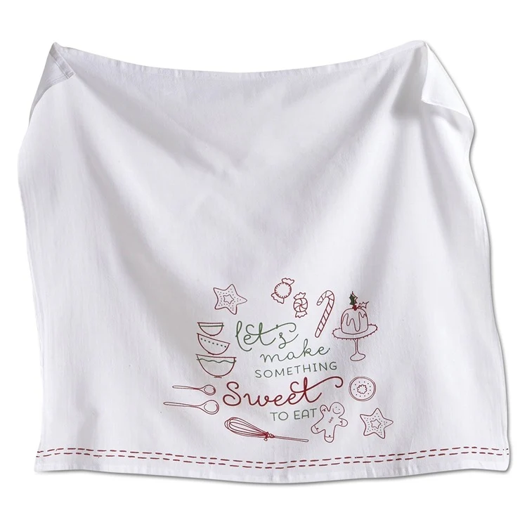 Winter Whimsy Baking Cotton Dishtowel
