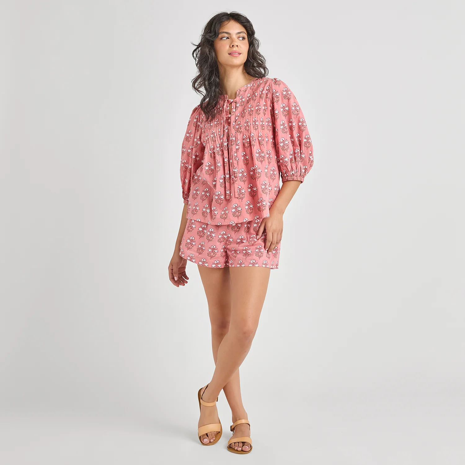 Womens Indira Top - Pink Strawflower - Image 4