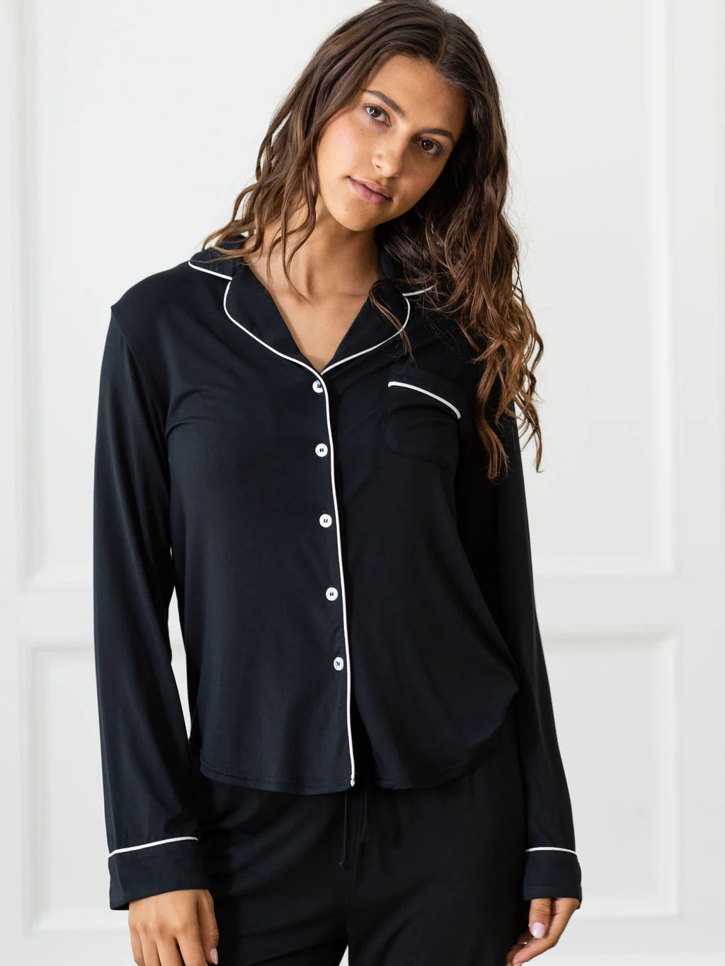 Women's Long Sleeve Stretch-Knit Bamboo Pajama Set - Image 26