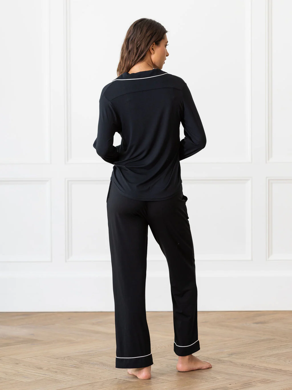 Women's Long Sleeve Stretch-Knit Bamboo Pajama Set - Image 28