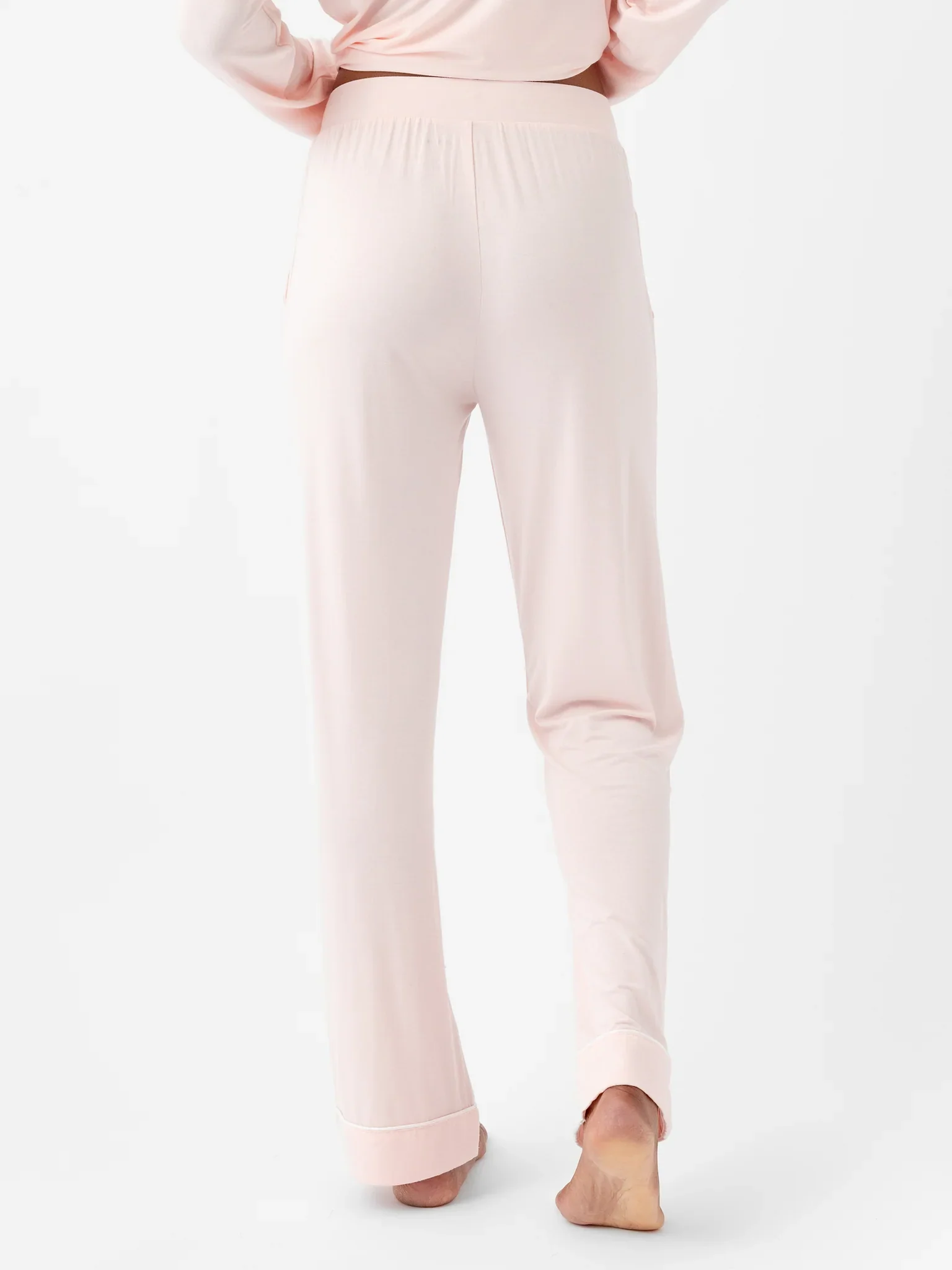 Women's Long Sleeve Stretch-Knit Bamboo Pajama Set - Image 6