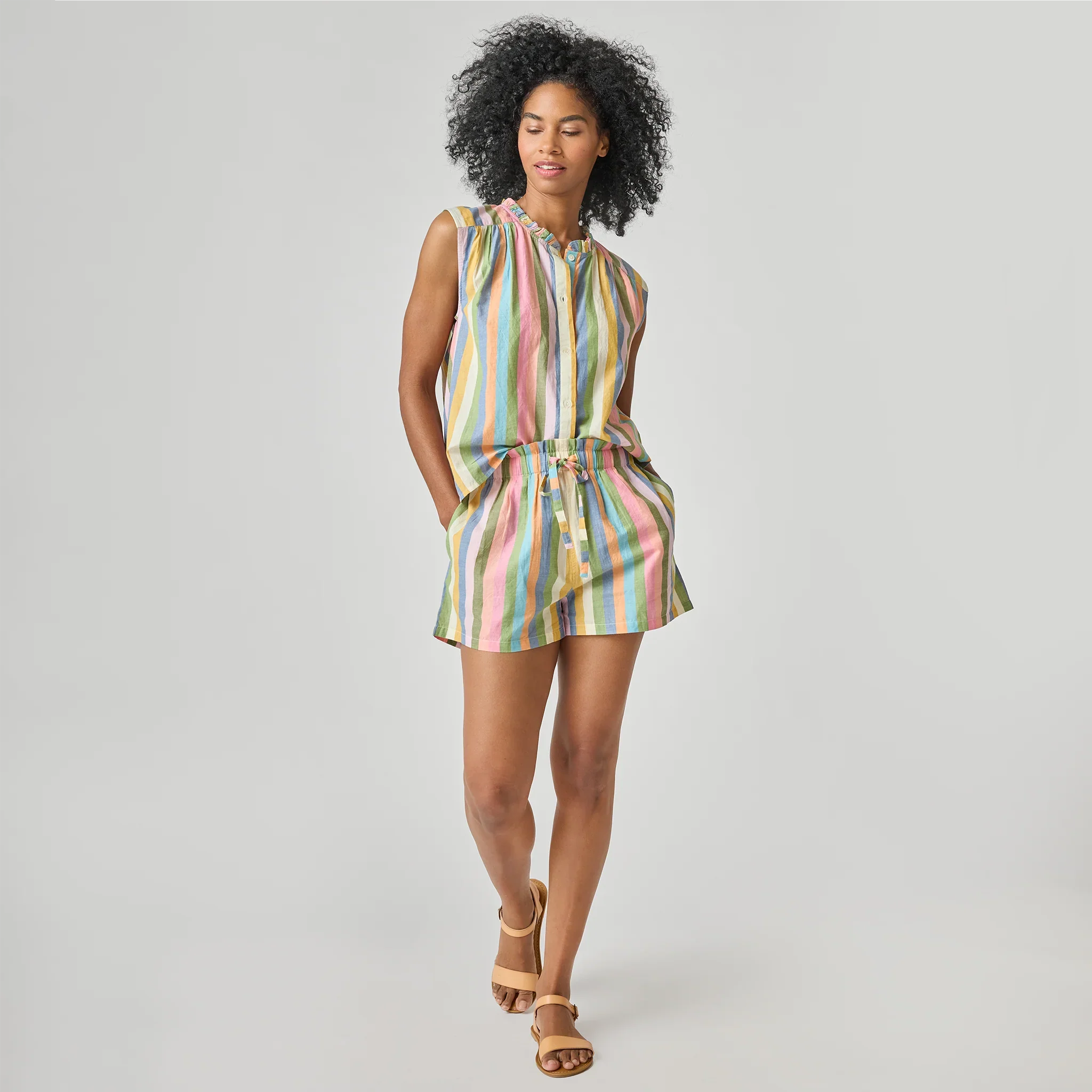 Womens Theodore Short - Parade Stripe - Image 5