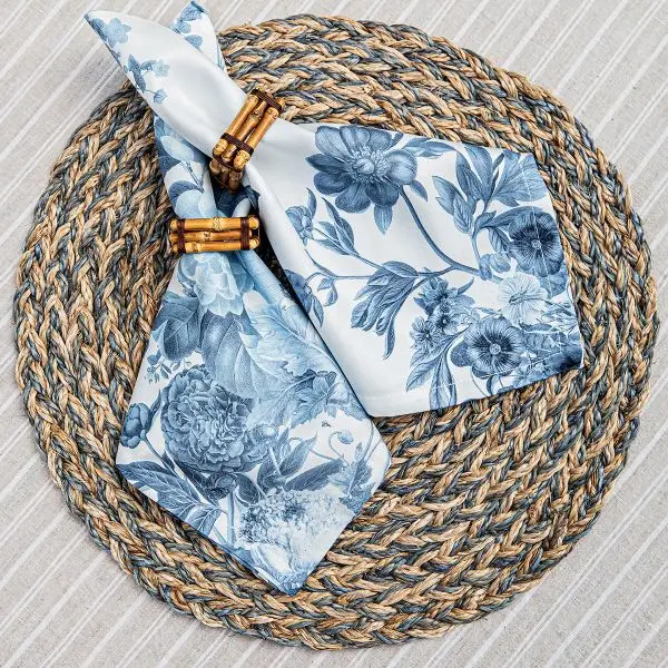Woven Straw Chambray Placemat - Image 2